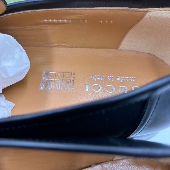 Men's Gucci interlocking G leather loafers size 13 made in Italy - Picture 7 of 11